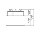 GMP-RF-5F Real time wireless temperature data logger with 5 extended RTD probe 0.43 m (17'') 