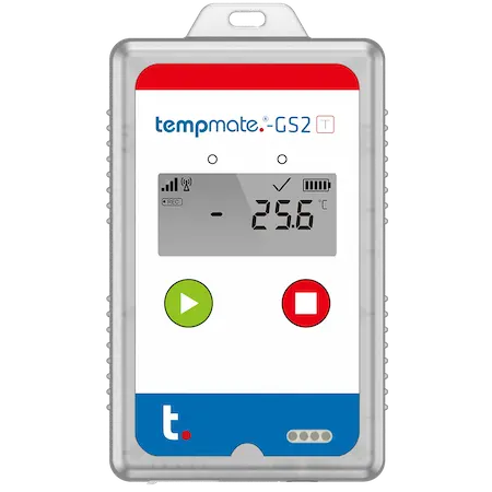 Tempmate GS2T | Real-Time Transport Datalogger for Temperature, Light & Location