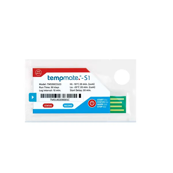 Tempmate-S1 V2 Enregistreur de Température à Usage Unique (par 20 pièces)