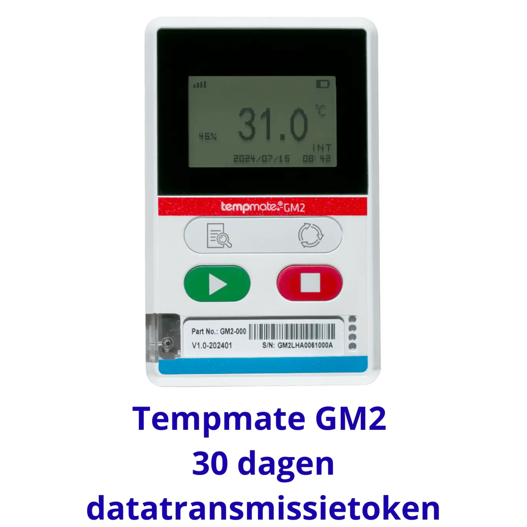 [1030] Tempmate GM2 30 day data transmission token