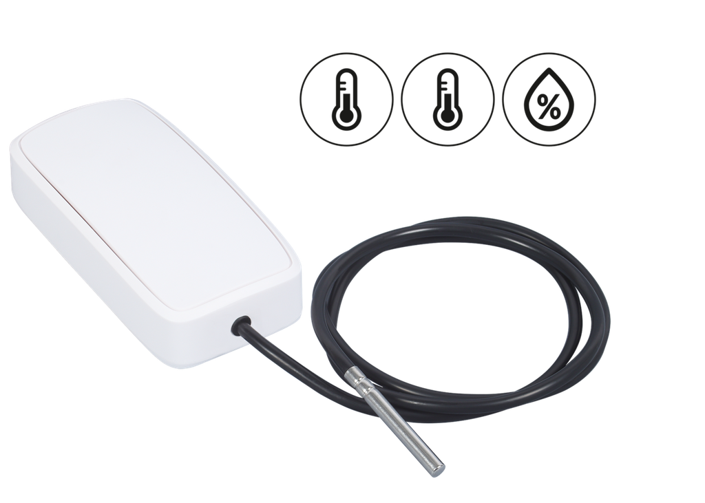 Efento NB-IoT Temperature and Humidity Logger - 3 sensors (Internal RHT + External T)