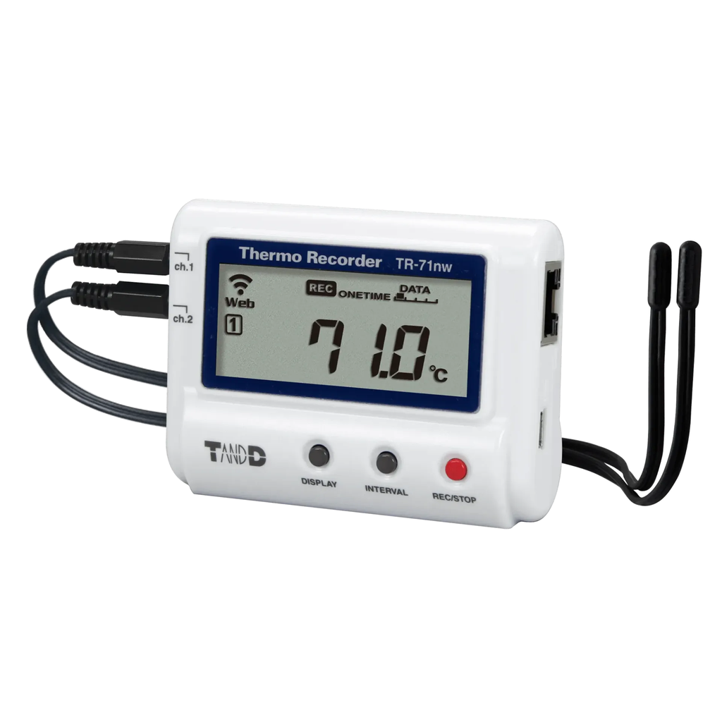 [6004] Enregistreur de température LAN T&D TR-71NW – 2 capteurs externes