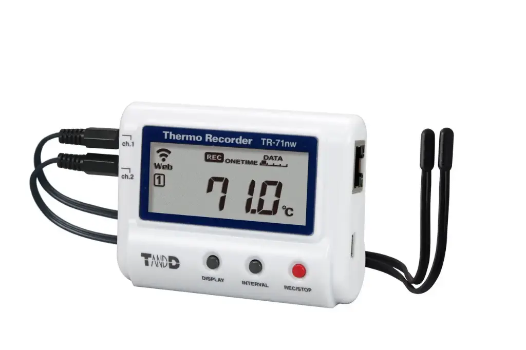 [6004] T&D TR-71NW LAN-Temperaturdatenlogger – 2 externe Sensoren