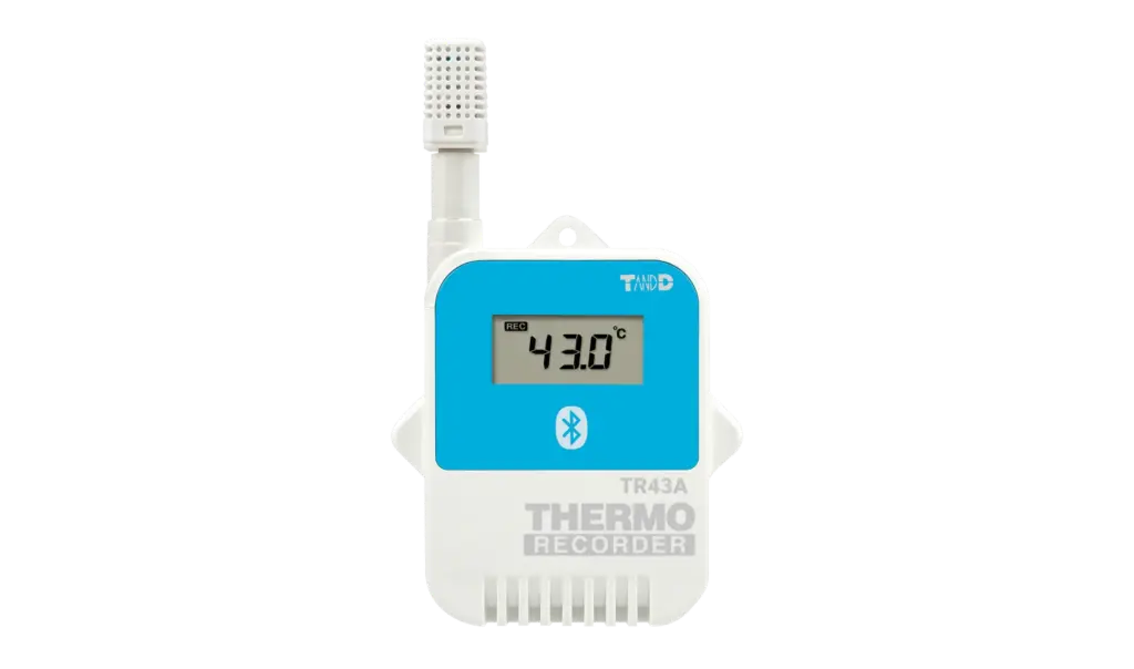 T&D TR-43A Bluetooth Datalogger Temperatuur en Luchtvochtigheid - Externe Sensor