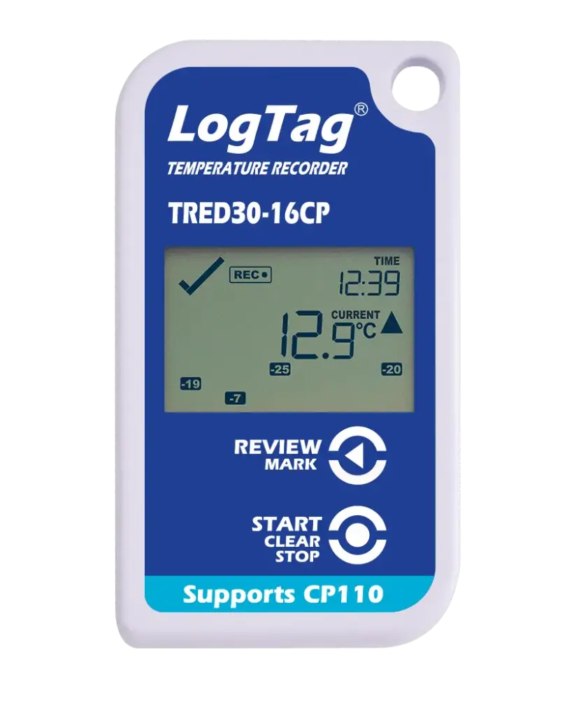 LogTag TRED30-16R | Externe Temperatuurlogger met LCD-scherm