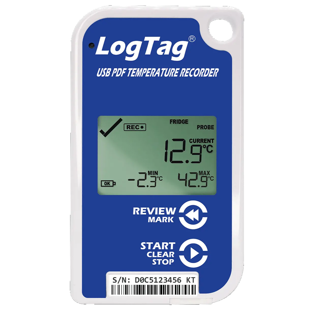 [8135] LogTag® TRED30-16U | External Probe LCD Temperature Data Logger (USB-C)