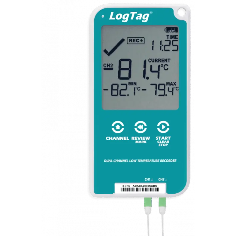 [8141] LogTag®UTREL30-16 – Multi-Channel LCD Temperatuurlogger voor Lage Temperature