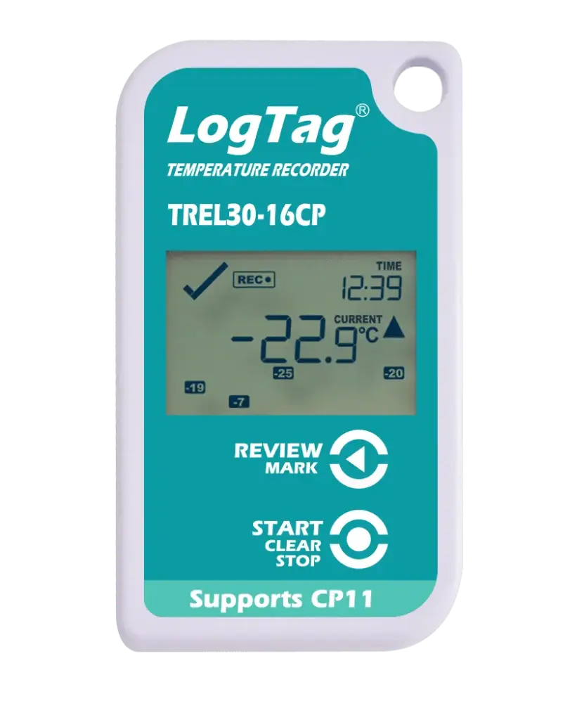 LogTag® TREL30-16 – LCD-Temperatuurlogger met Externe Probe voor Lage Temperaturen