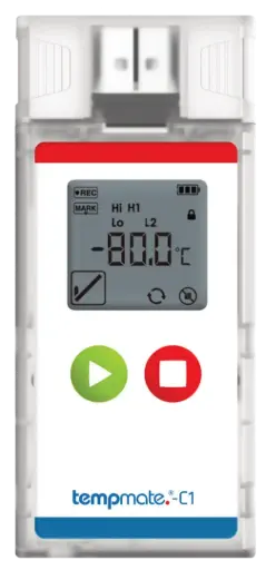 [1025] Tempmate C1 Droogijs Temperatuurlogger (-90 °C)