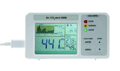 [1305] AirControl 5000 – CO₂-meter met datalogger en SD-kaart