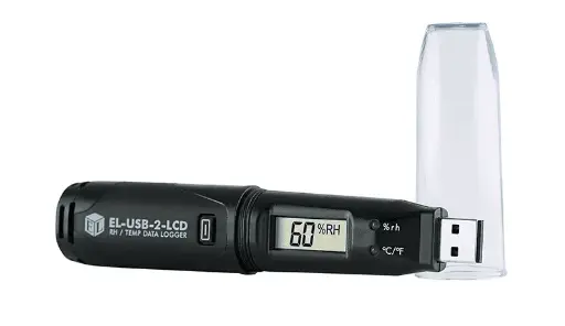 [3010] EL-USB-2-LCD+ Datalogger – USB Temperatuur & Luchtvochtigheid Logger met Hoge Nauwkeurigheid