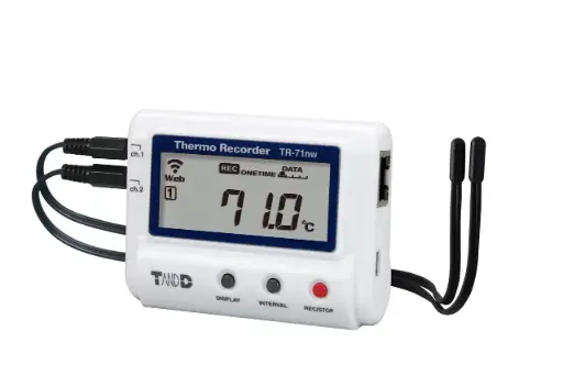 [6004] Registrador de temperatura LAN T&D TR-71NW – 2 sensores externos