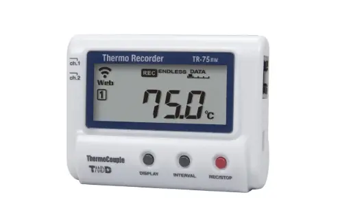 [6006] Enregistreur de température LAN T&D TR-75NW pour thermocouples