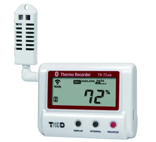 [6035] T&D TR-72A2 Datalogger Wifi / Bluetooth vochtigheid en  temperatuur 